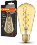 OSRAM LED dekoratív izzó ST64 Edison E27 4W = 28W 300lm 2000K Meleg 300° Vintage 1906 Osram (4099854091292)