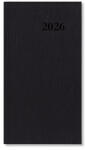 PD Calendar Határidőnapló Period Standard Zsebnaptár álló fekete műbőr 2026