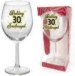 Neves Ajándék Borospohár - Boldog 30. Szülinapot - Ajándék 30. Szülinapra (BOP004)