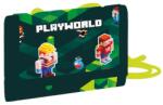 Oxybag Gyermek textil pénztárca Playworld zöld-barna (9-57425)
