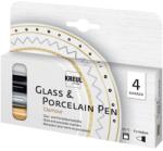  Filctoll készlet üveg és porcelán festésre KREUL Glamour - 4 db ()