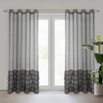 Takoy Perdea CARLI din etamină decorată cu volane și o dungă strălucitoare de cristale 140 x 250 cm
