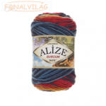 alize BURCUM BATIK -S. rózsaszín-kék-mustár-barna színátmenetes - 4340