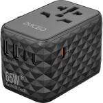 Dviced Универсален адаптер за пътуване 65W GaN черен от Dviced (DV240001)