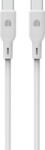 Dviced Cable USB-C to USB-C silicone 1, 25m - White (DV110008)