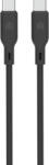 Dviced Cable USB-C to USB-C silicone 1, 25m - Black (DV110007)