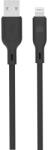 Dviced Cable USB-A to Lightning silicone 1, 25m - Black (DV110001)