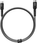  Плетен кабел от next one usb-c към usb-c | space gray (k-usbcx2-brd-sg)