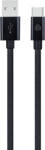 Dviced Cable USB-A to USB-C Nylon Textile 1, 25m - Black (DV120007)