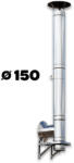 Jeremias Kit complet cos fum FI150, 3ML, Jeremias DW-Eco 2.0 din inox, racord la 90GR, cu palarie