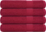 vidaXL Кърпи FROGN 4 бр. бордо 100x200 см 360 г/м2 (136747)