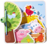 HABA Бебешка дървена книжка Haba - Домашни животни (300556)