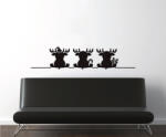 4 Decor Sticker Reni amuzanti - beestick-deco - 48,99 RON
