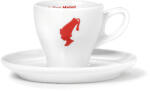 Julius Meinl бяла порцеланова чаша с чинийка за меланж 105 мл