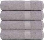 vidaXL Кърпи за баня FROGN 4 бр. Сиви 100x150 см 360 г/м2 (136837)