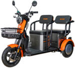 Ruris Triciclu electric RURIS Pilot 3020G GRI fara permis, 2000W, viteza 25 km h, autonomie 50 km (30200TEG25a)