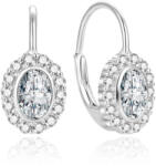 Beneto Csillogó ezüst fülbevaló cirkónium kővel AGUC1808L