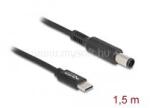 Delock Laptop töltőkábel USB Type-C apa - Dell 7, 4 x 5, 0 mm apa (DL87975) (DL87975)