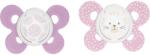 Chicco Physio Comfort 6-16m биберон Girl - Dots/Cat 2 бр