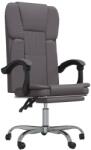 vidaXL szürke műbőr dönthető irodaszék 349621 (349621)