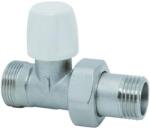 Icma radiátorszelep visszatérő egyenes, Ötrétegű csőhöz 1/2"-M24x1.5 KM art. 829 (BRH-829)