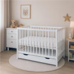 New Baby Gyerek kiságy fiókkal New Baby BASIC fehér (2-55259)