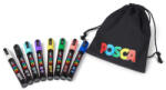 uni Dekormarker készlet, 1, 8-2, 5 mm, UNI Posca Pouch PC-5M, 8 különböző szín, tartóval (TUPC5M8T) - officemarket