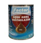 Festék Bázis Factor aqua vastaglazúr sf. dió 0, 75 L (934)