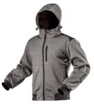 NEO TOOLS 81-551-M softshell munkadzseki, levehető kapucnival (81-551-M)