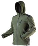 NEO TOOLS 81-553-M softshell, víz- és szélálló munkadzseki, terepmintás/olíva vízállóság: 5000mm, lélegző: 3000mpv KIFUTÓ (81-553-M)