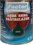 Festék Bázis Factor aqua vastaglazúr sf. zöld 0, 75 L (942)