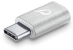 Cellularline Адаптер Cellularline MicroUSB - USB Type-C, от USB C(м) към MicroUSB(ж), бял (MicroUSB - USB Type-C)