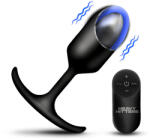 Heavy Hitters Vibrating Weighted Silicone Anal Plug Large Black