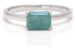  Brazil Smaragd Ezüst Gyűrű - 1 Karát
