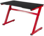  Gamer Z Asztal - LED Világítás - 120x60x74 cm - Piros/Szürke