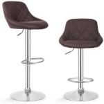 Miadomodo Bárszék 2 db karfa nélkül barna (BRHK01bn-2er)