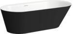 Laufen Kartell LAUFEN Kád, szabadon álló, Sentec solid surface anyagból, 171x81cm, Matt Fekete/Matt Fehér H2263320650001 (H2263320650001)