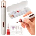 Beautylushh vezeték nélküli körömcsiszoló 15 000 rpm, 6 fej, fehér/rose gold (00025805)