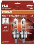 OSRAM Night Breaker Silver H4 12V 60/55W +100% autó izzó - 64193NBS-2HB