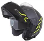 Cassida Modulo 2.1 Plus Carbon Felnyitható Bukósisak Napszemüveggel + Pinlock előkészítéssel (Fekete - sárga)