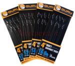 Guru qm1 bayonet ready rigs 4"(10 cm) - 12 qm1 - 9lb/0, 22mm (GRR140) - nextfish