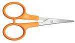Fiskars Olló, körömvágó, 10 cm, hajlított, FISKARS "Classic", narancssárga (1000813) - tonerpiac