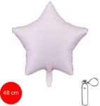 PartyDeco S. r. o Csillag alakú fólia lufi, halvány lila, 19"/48cm
