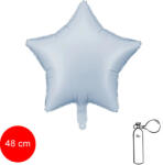 PartyDeco S. r. o Csillag alakú fólia lufi, ködös kék, 19"/48cm