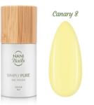 Naní Simply Pure gél lakk 5 ml - Canary