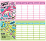  Órarend egylapos Girl Power, 25 db/csomag, Nebulo