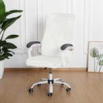 Forcheer ForgószékHuzat (M-es, bársonyos, 1 részes, fehér)