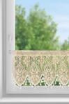 Takoy Perdea vitraliu ajurată MOLY în stil boho decorată cu ciucuri fine 150 x 30 cm
