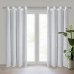 Takoy Perdea GINA din etamină lucioasă decorată cu imprimeu strălucitor de inimi 140 x 250 cm
