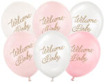  Balloons 30 cm, Welcome Baby, pink mix (1 pkt / 6 pc. ) (SB14P-342-081-6)